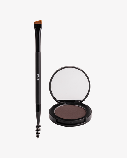 powder and duo brush